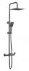 AQG System prysznicowy Nite z uchwytem Alpha zestaw prysznicowy natynkowy  Gun Metal 21NITC25ALA12